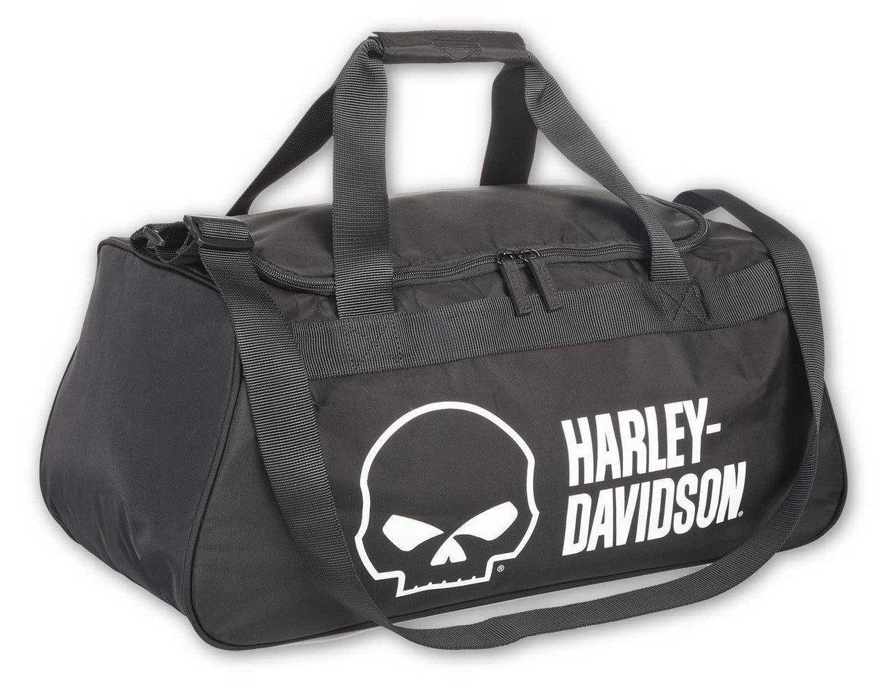 Borsa da viaggio Harley-Davidson® Willie G Skull Logo con tasca laterale per scarpe - Nera Articolo n. 90331-WG