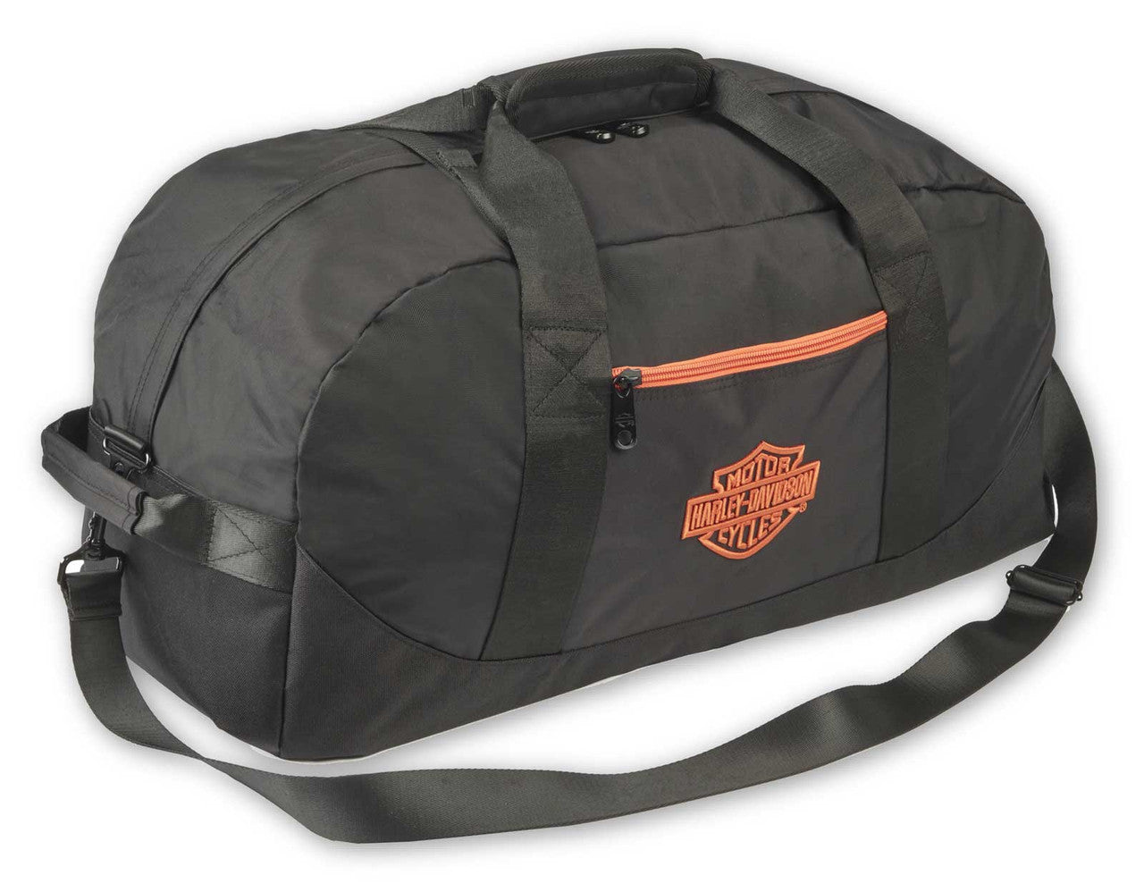 Borsa da viaggio Harley-Davidson® Rugged in nylon ad alta densità Bar & Shield Dura-Duffel da 24" - Nero Articolo n. 90332-NERO