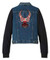 Harley-Davidson® Women's Crimson Bird Jean Jacket w/ Fleece Sleeves 96619-24VW