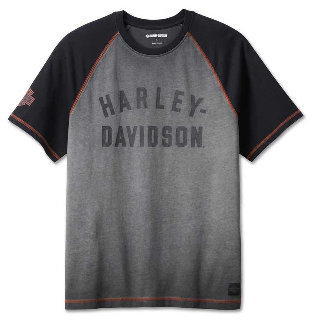 Maglietta a maniche corte Raglan Colorblock da uomo Harley-Davidson® Iron Bond 99001-23VM