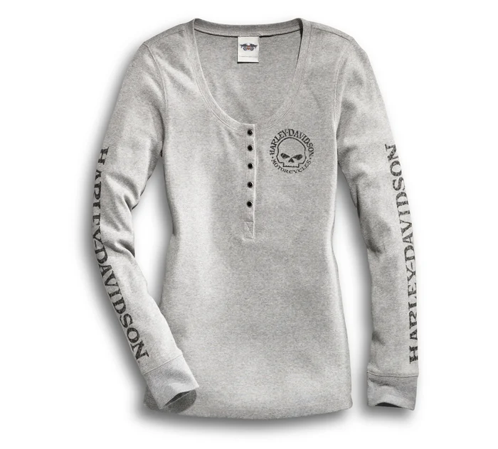Maglia Henley maniche lunghe donna