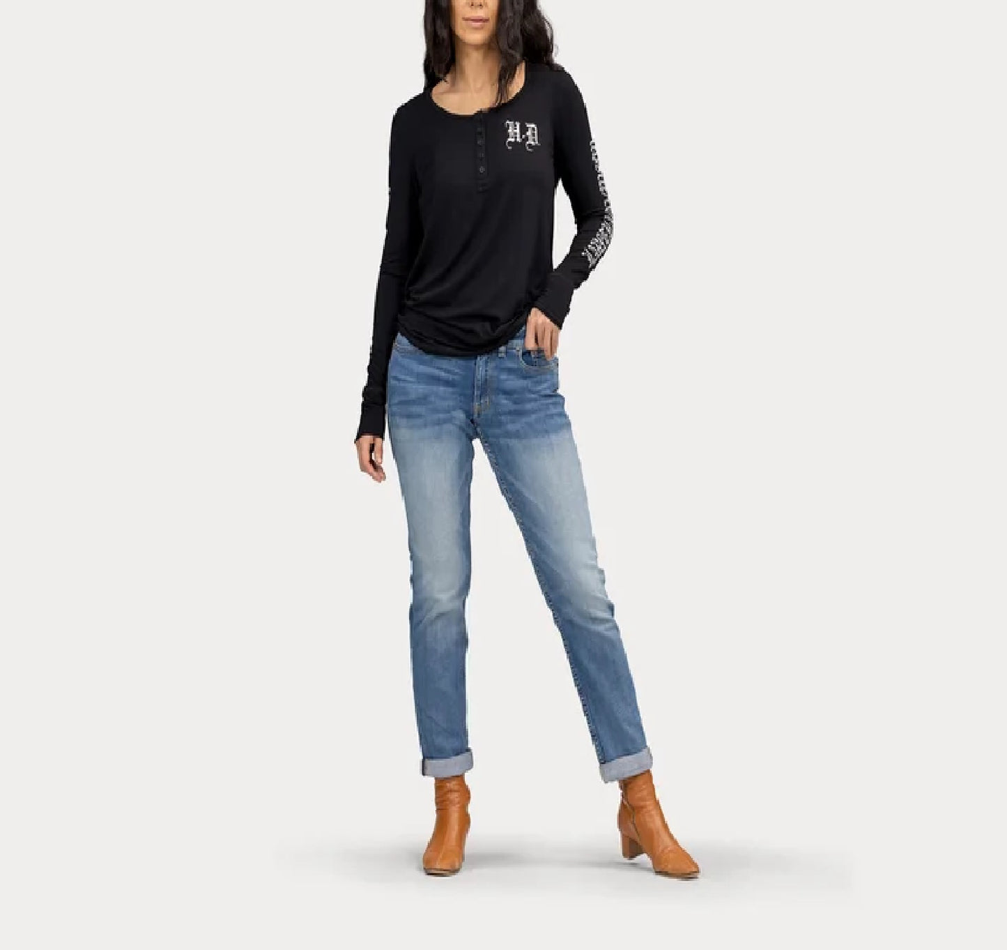 Maglia Henley Timeless Cover Band da donna