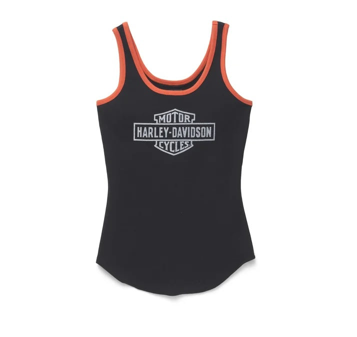 Canotta ultra classica a coste Tank , Donna