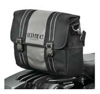 BORSA A MESSAGGIO "HDMC" - Nero/Argento.