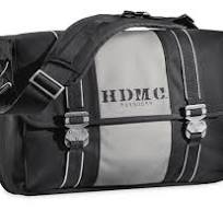 BORSA A MESSAGGIO "HDMC" - Nero/Argento.