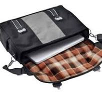 BORSA A MESSAGGIO "HDMC" - Nero/Argento.