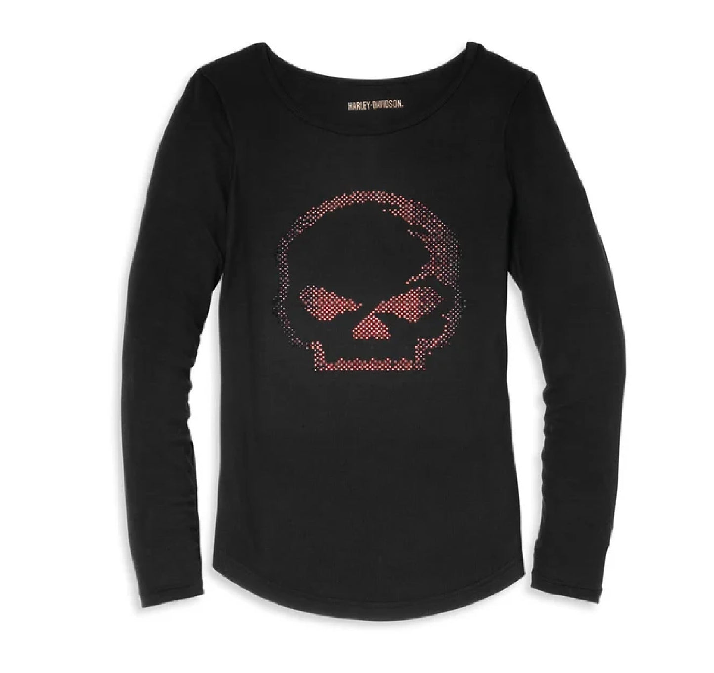 Maglietta Willie G Skull con strass, donna
