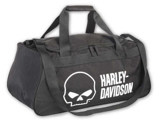Borsa da viaggio Harley-Davidson® Willie G Skull Logo con tasca laterale per scarpe - Nera Articolo n. 90331-WG