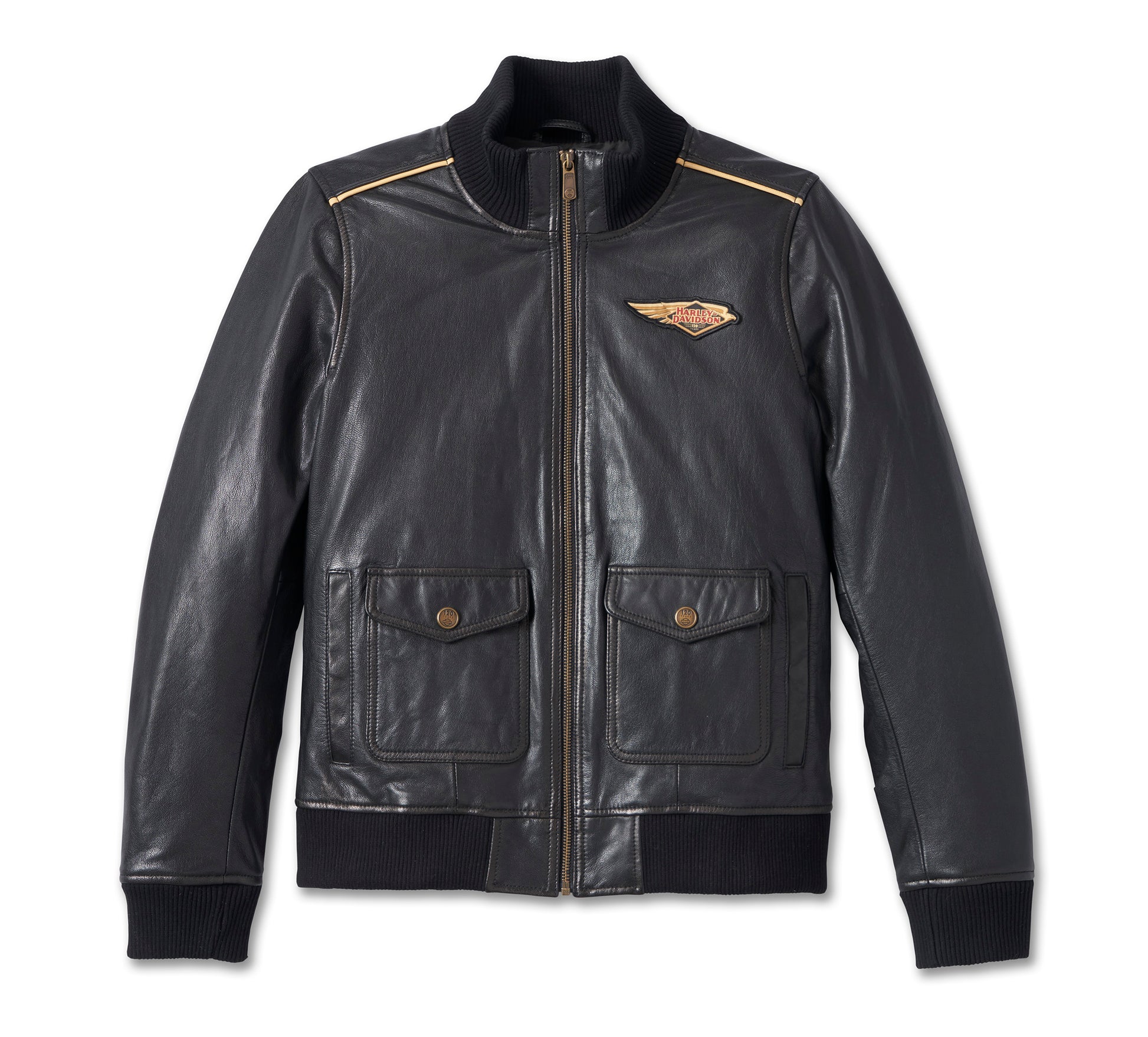 Bomber Nero in pelle da Donna