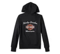 Felpa con cappuccio e cerniera Special Bar & Shield, da donna - Black Beauty