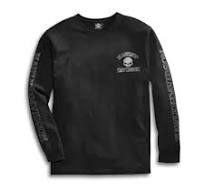 Harley-Davidson® Men's Willie G. Skull Long Sleeve, Black