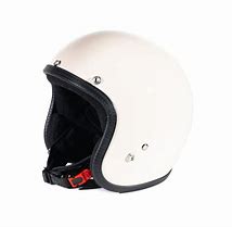 Casco 70'S Pastello Bianco lucido Interno Nero