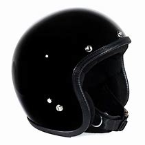 Casco 70'S Pastello nero lucido Interno Nero