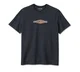 Maglietta Slub Bar & Shield Stacked da Uomo - Harley Black