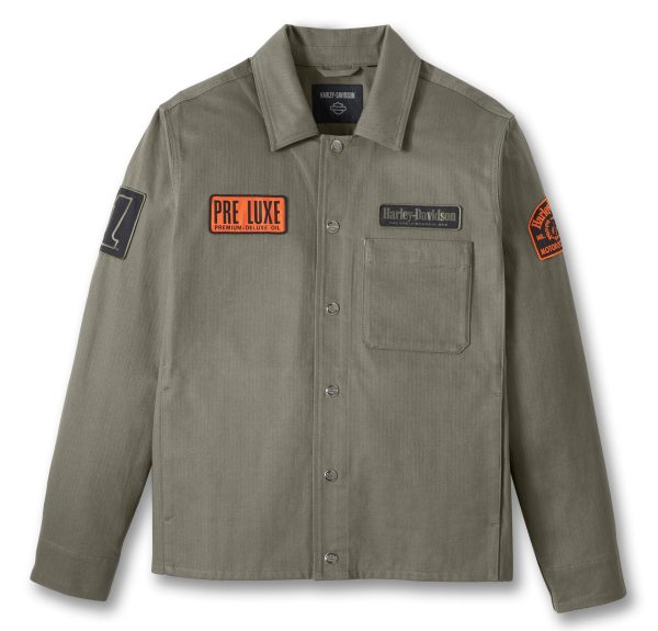 Harley-Davidson Overshirt Lavoro Uomo Verde