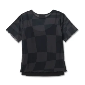 Women's Road Racer Mesh Short Sleeve Tee, Black - immagine 3