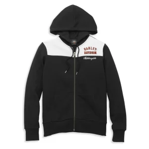 Felpa Iconic Colorblock Zip Front Hoodie