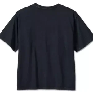 T-Shirt Bar & Shield Oversized Boxy black - immagine 2