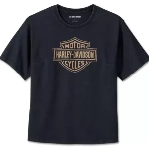 T-Shirt Bar & Shield Oversized Boxy black
