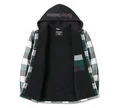 Giacca camicia con cappuccio Traveler - Plaid - Harley Black & Rainforest - 96135-25vm - immagine 3