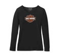 Pigiama  Bar & Shield a maniche lunghe - Harley Black - immagine 2