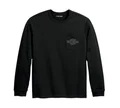 Maglietta a maniche lunghe Bar & Shield Pocket  - Black Beauty