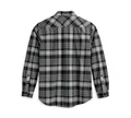 Camicia  Flanella Essence  - Plaid Nero - immagine 3