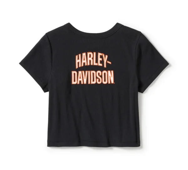 T-shirt Harley-Davidson® Babydoll Essential Arched Font T-Shirt - Harley Black