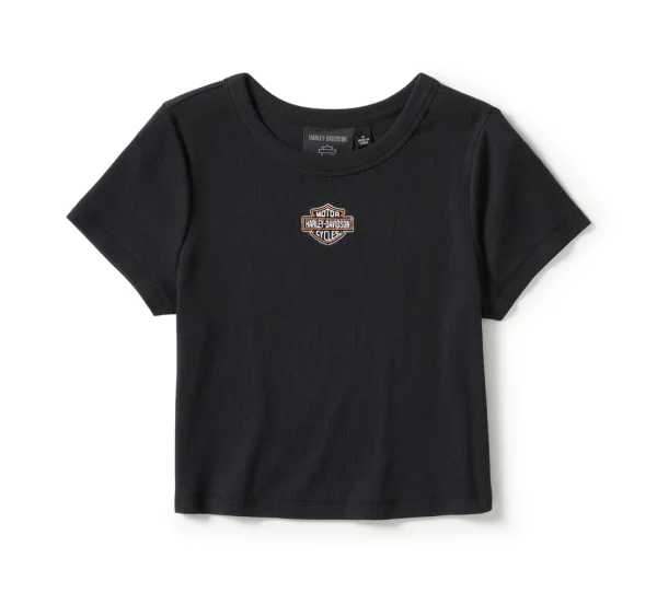T-shirt Harley-Davidson® Babydoll Essential Arched Font T-Shirt - Harley Black