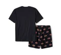 Completo pigiama con pantaloncini e stampa Bar & Shield - immagine 2
