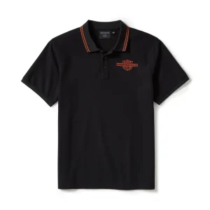 Polo Solid Pique Bar & Shields - Harley Black