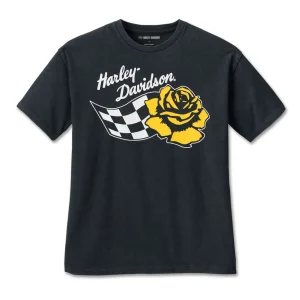 T-shirt Da Donna Racer Yellow Rose