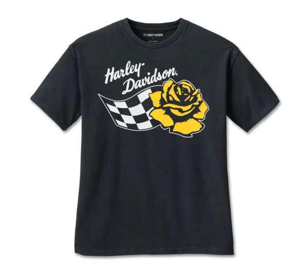 T-shirt Da Donna Racer Yellow Rose