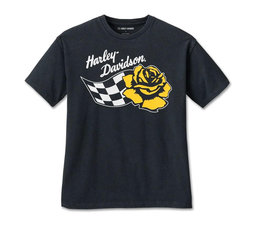 T-shirt Da Donna Racer Yellow Rose - immagine 1