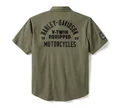 Camicia Mechanics in tinta unita V-Twin Equipped - immagine 2