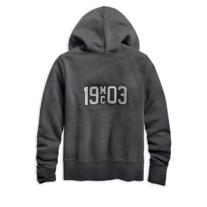Women's Double Layer Felt Letter Hoodie - immagine 2