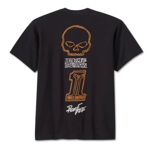 Maglietta  Willie G. Ride Free - Raciucing Div. - True black - immagine 2