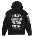 Felpa con cappuccio Harley-Davidson Factory Racing Team nero - immagine 2