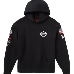 Felpa con cappuccio Harley-Davidson Factory Racing Team nero