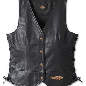 Harley-Davidson® Women's 120th Anniversary Laced Side Leather Vest