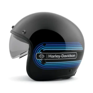Casco Retro Tank Stripe II Sun Shield X14 3/4 97143-23EX - immagine 2