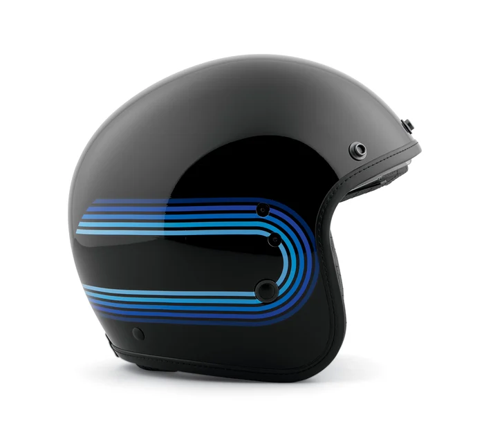 Casco Retro Tank Stripe II Sun Shield X14 3/4 97143-23EX - immagine 3