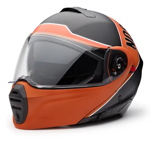 Casco modulare Evo X17 Sun Shield orange/black