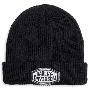 Berretto in maglia con risvolto e toppa ricamata Harley-Davidson®