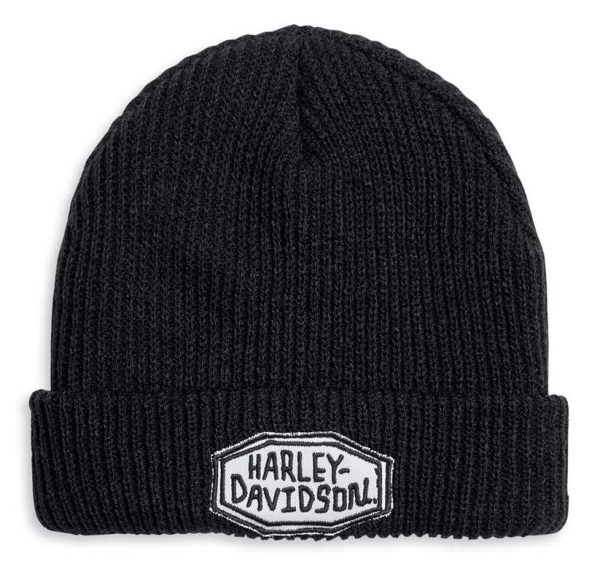 Berretto in maglia con risvolto e toppa ricamata Harley-Davidson®