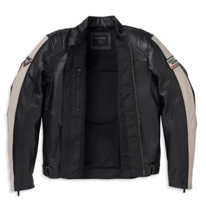 Giacca da moto in pelle Enduro 98002-23EM - immagine 2