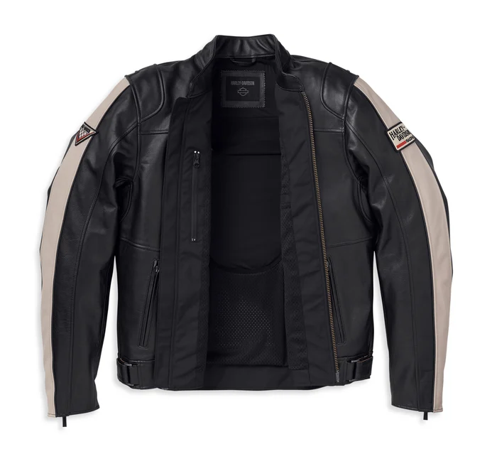 Giacca da moto in pelle Enduro 98002-23EM - immagine 2