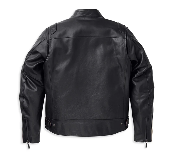 Giacca da moto in pelle Enduro 98002-23EM - immagine 3