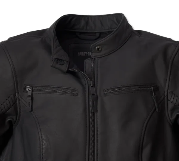 Giacca in pelle allacciata Moxie Willie G 98008-24VW