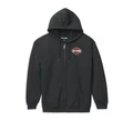 Felpa con cappuccio Bar & Shield da uomo con zip frontale